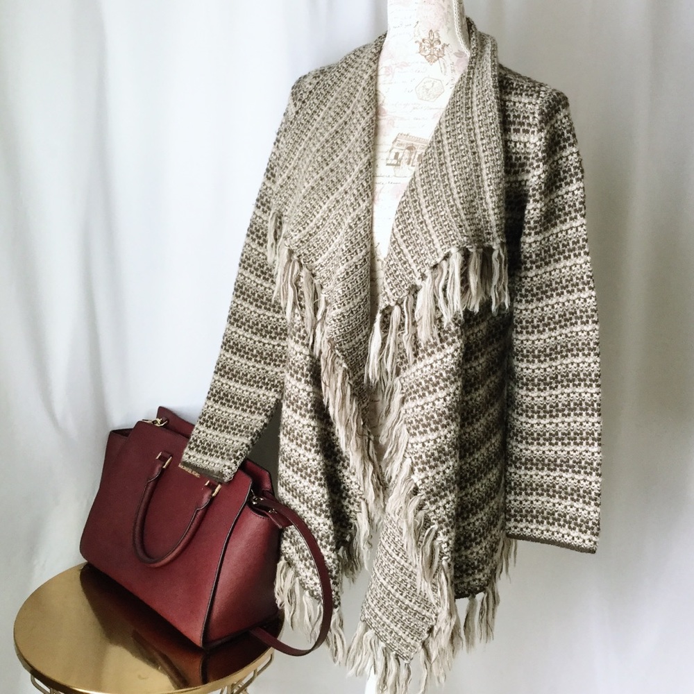 INC Cardigan Sweater with Tassels
